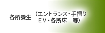 所養生（エントランス・手摺り・ＥＶ・各所床　等）